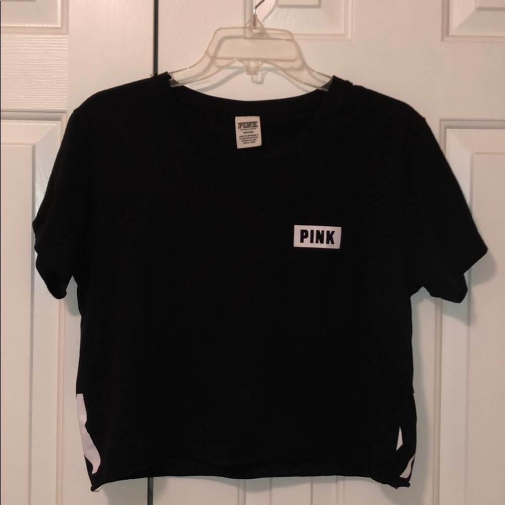 Cropped Pink short sleeve top